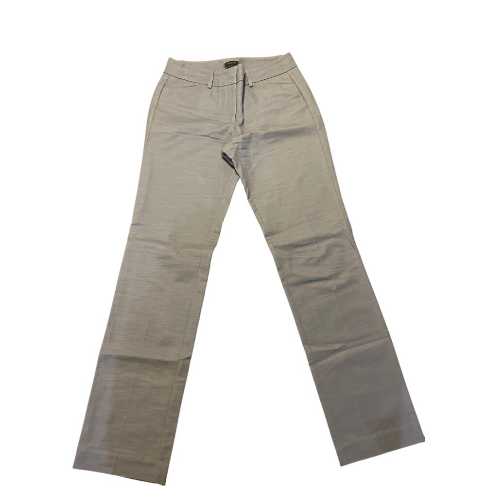 Ann Taylor Gray Trousers Slack Pants SZ 4 Career Wear Office Casual Preppy